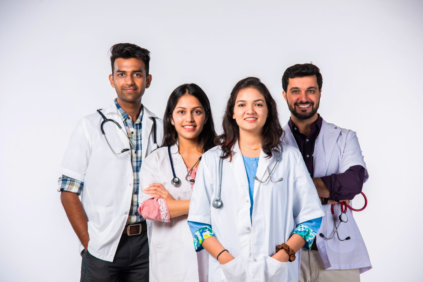 group portrait of four indian asian young doctors 2026 01 07 00 49 03 utc scaled